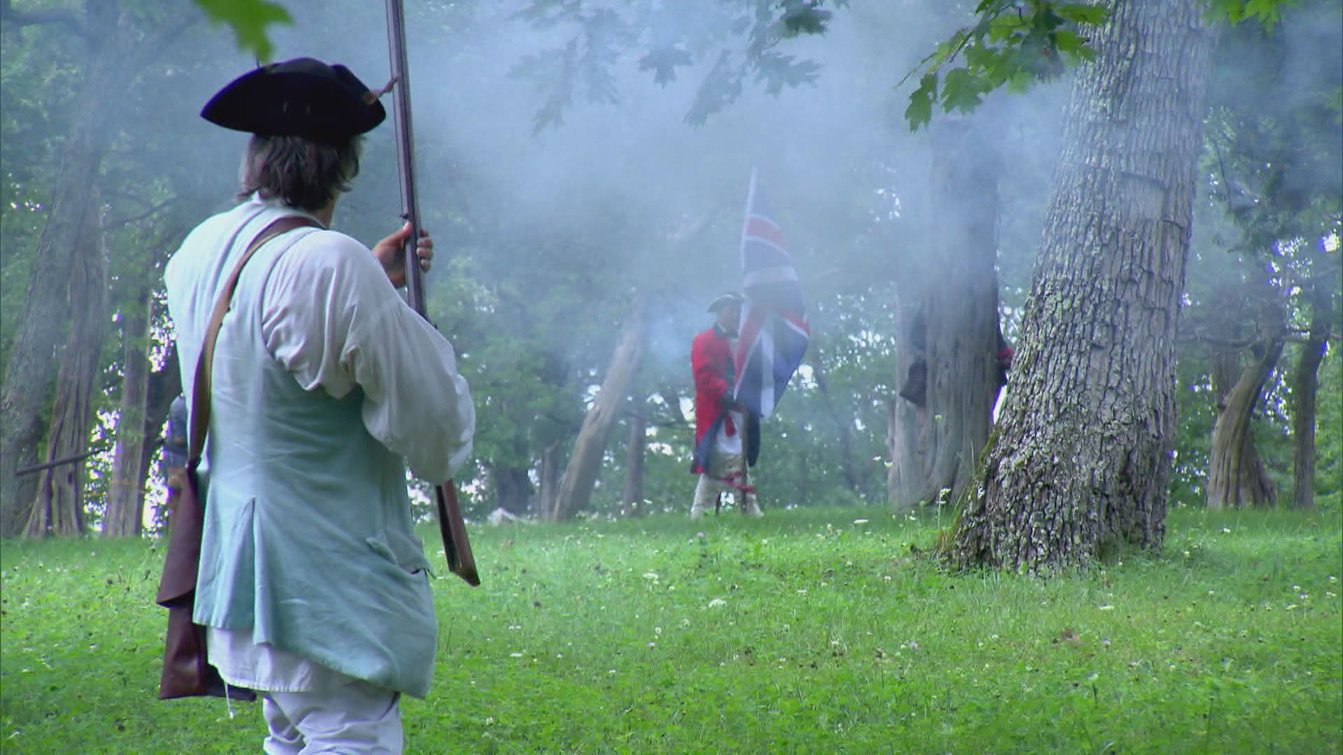 American Revolution re-enactors do battle in Kentucky.