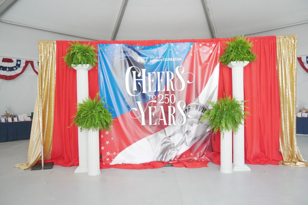 Set decoration at KET's Cheers to 250 Years Summer Celebration 2026