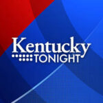 The Kentucky Tonight logo on a swirling background of red and blue