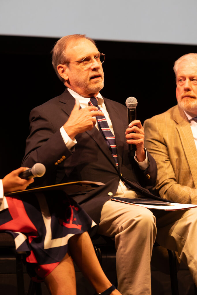 Panelist Dr. Thomas Mackey, Historian, University of Louisville (Retired) at KET's Louisville event.