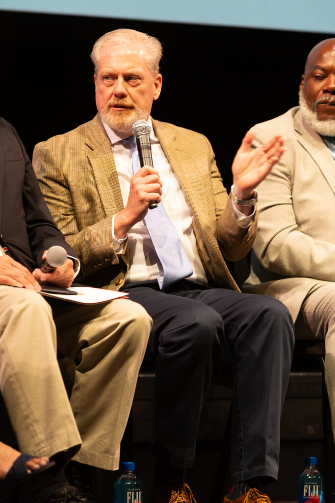 Panelist Dr. Gary Gregg, Political Scientist and McConnell Center Director, University of Louisville at KET's Louisville event.
