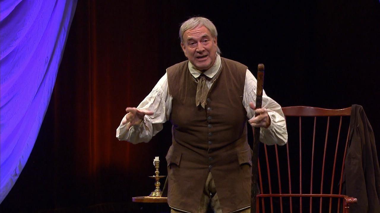 An actor on stage