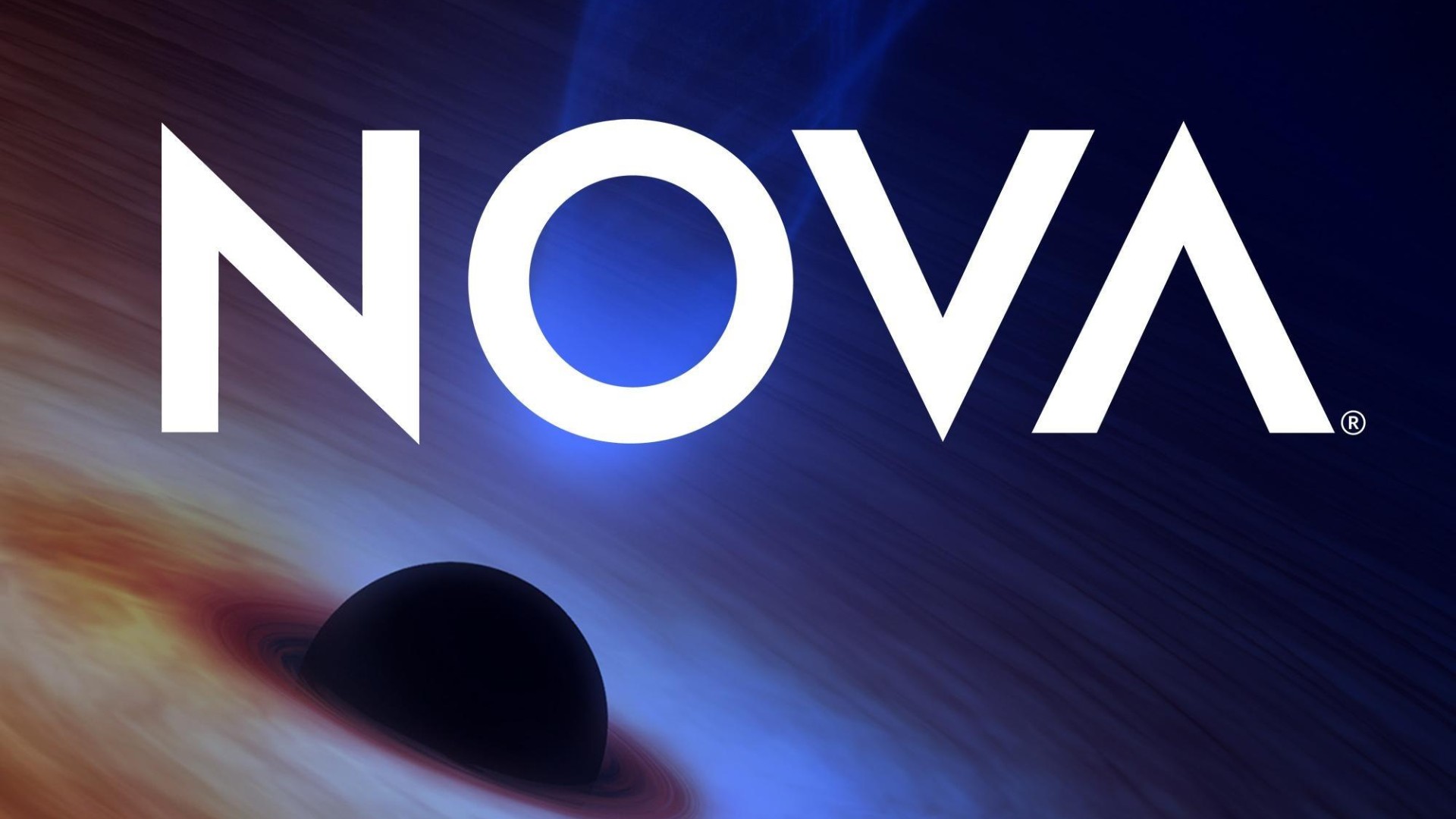 The image features the "NOVA" logotype overlaid on a colorful, swirling planetary background.