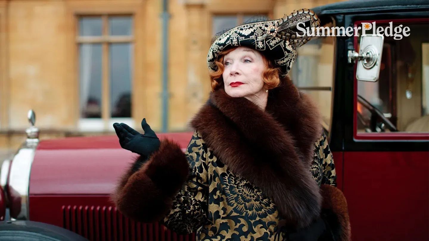 SHirley McLaine as Cora's mother on Downton Abbey