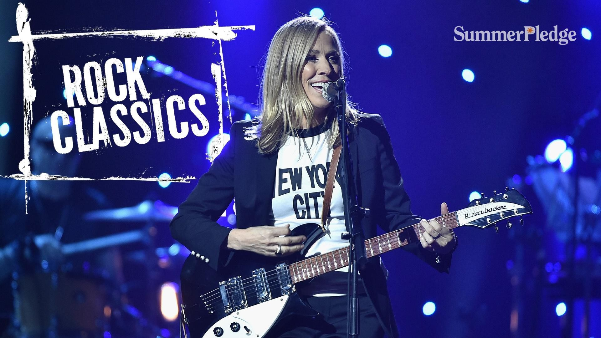 Sheryl Crow on guitar