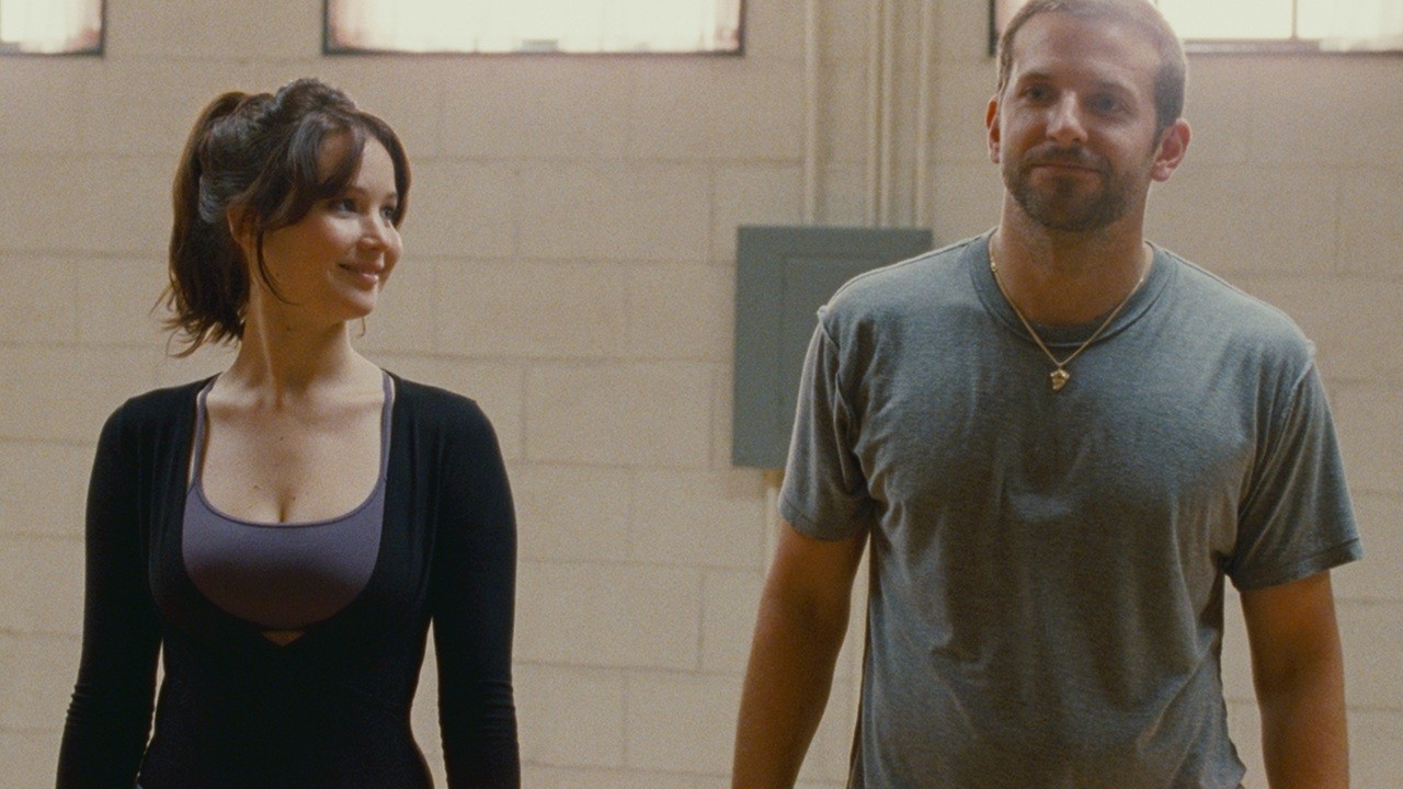 Jennifer Lawrence and Bradley Cooper in Silver Linings Playbook