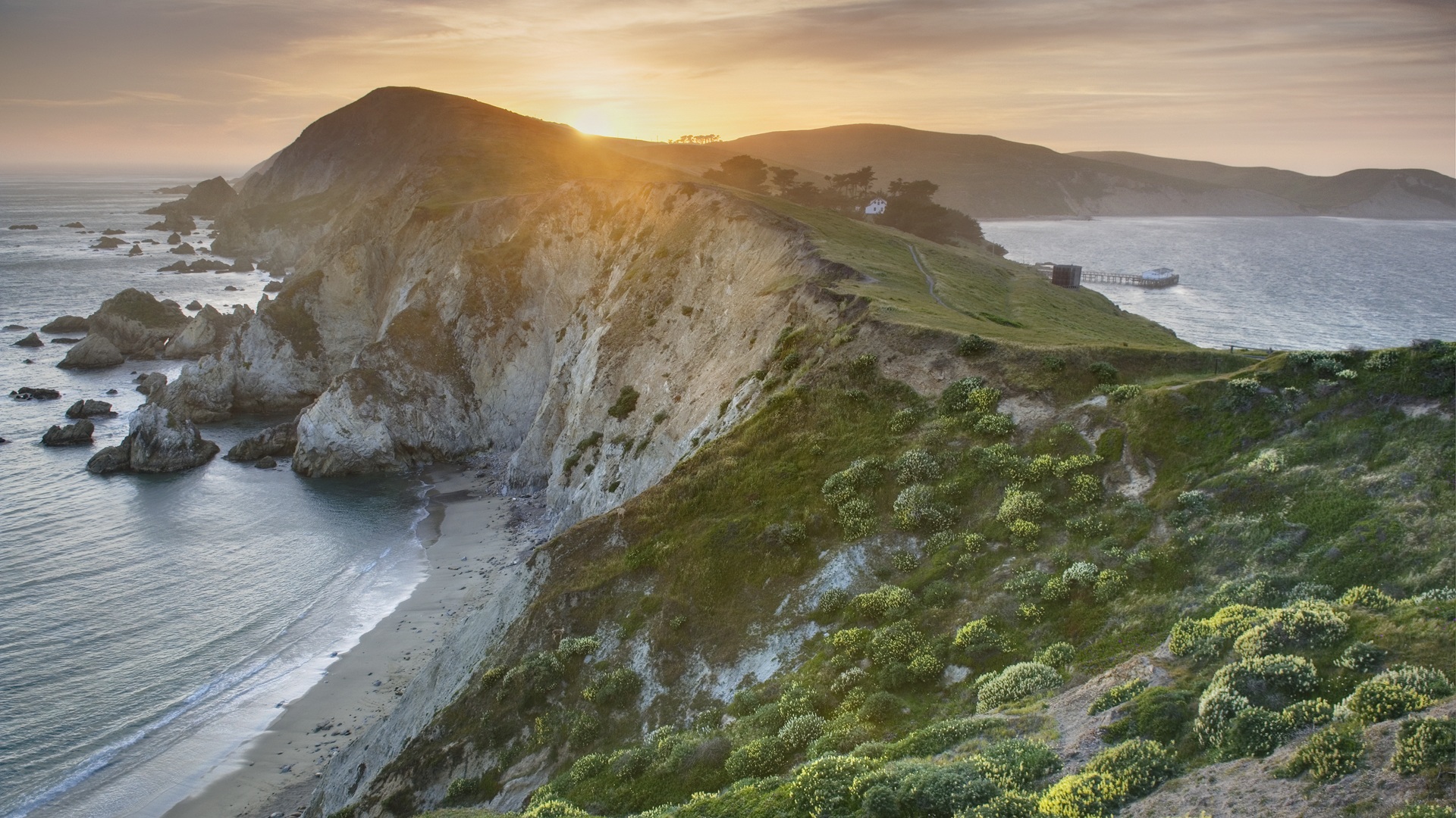 Cliffs at Point Reyes, one of the areas saved