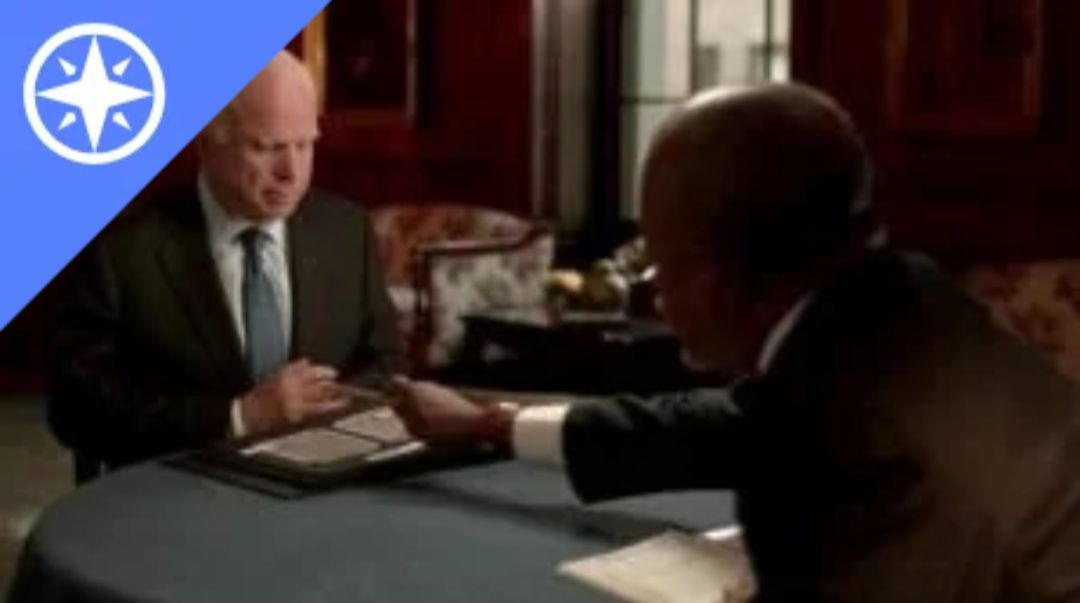 John McCain Sits across from Henry Louis Gates Jr. 
